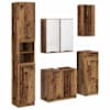 vidaXL Vannitoa m&ouml;&ouml;bleset 5 tk Vana puit 64,5 x 33,5 x 59 cm Tehispuit