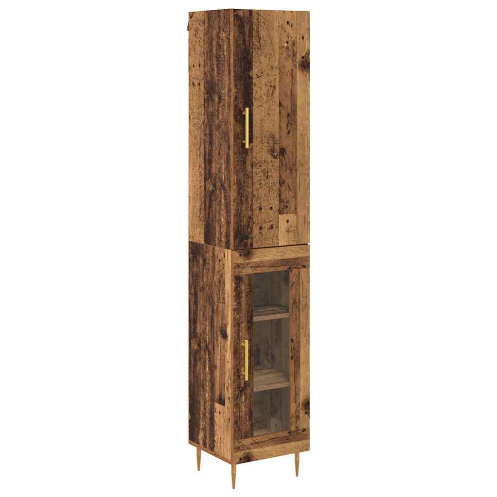 Thumbnail - vidaXL Highboard 2 pcs Altholz Holzwerkstoff