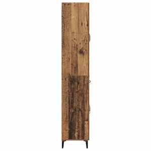 Vysoký bufet Staré dřevo 69,5 x 34 x 180 cm kompozitní dřevo - obrázek 9