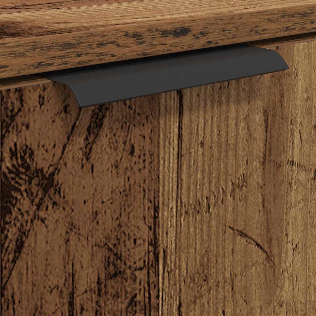 Kylpyhuoneen kaappisetti hyllyllä ovella Vanha Puu Tekninen puu - Image 10