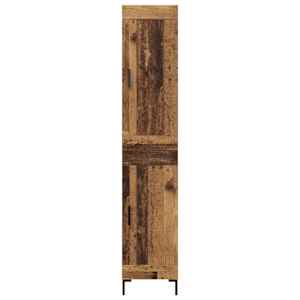 Vysoký bufet Staré dřevo 34,5 x 34 x 180 cm kompozitní dřevo - obrázek 8