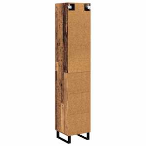 Vysoký bufet Staré dřevo 34,5 x 34 x 180 cm kompozitní dřevo - obrázek 10