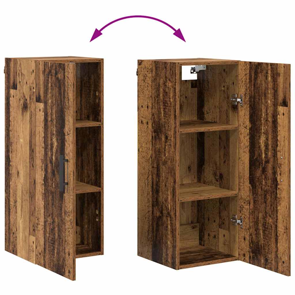 Visok predalnik Star les 34,5 x 34 x 180 cm Konstruiran les - slika 13