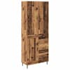 vidaXL K&otilde;rgushein 2 tk Vana puit 69,5 x 34 x 180 cm Tehispuit