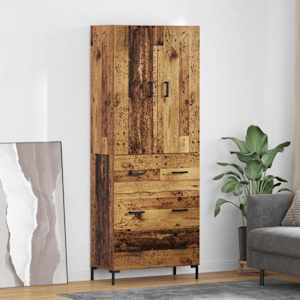 Visok predalnik Star les 69,5 x 34 x 180 cm Konstruiran les