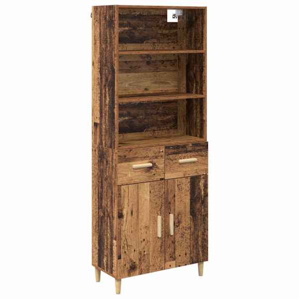 vidaXL K&otilde;rgushein Vana puit 69,5 x 32,5 x 180 cm Tehispuit