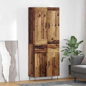 Visok predalnik Star les 69,5 x 34 x 180 cm Konstruiran les