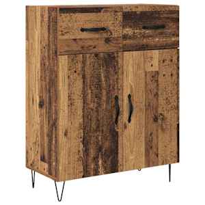 Vysoký bufet Staré dřevo 69,5 x 34 x 180 cm kompozitní dřevo - obrázek 6