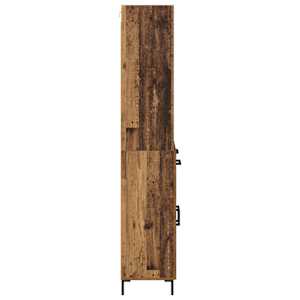 Vysoký bufet Staré dřevo 69,5 x 34 x 180 cm kompozitní dřevo - obrázek 9