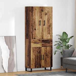 Visok predalnik s predalom 2 pcs Star les 69,5 x 34 x 180 cm