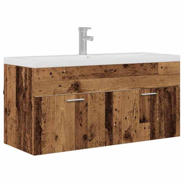 vidaXL Vannitoa kapp Vana puit 100 x 38,5 x 46 cm Tehispuit