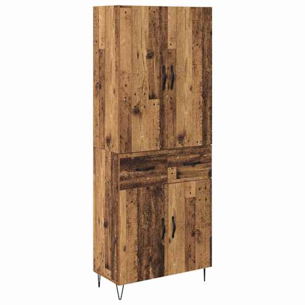 vidaXL K&otilde;rgushein 2 tk Vana puit 69,5 x 34 x 180 cm Tehispuit