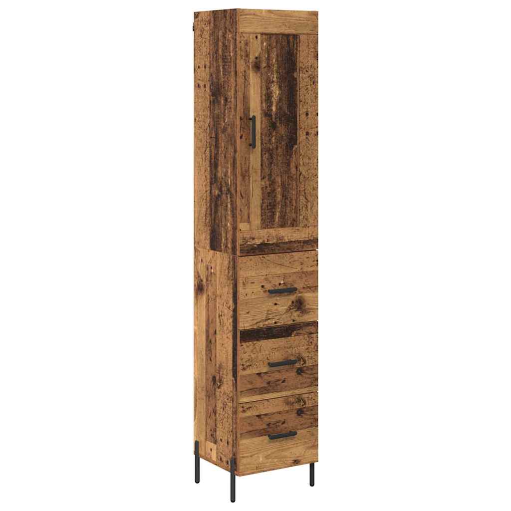 Thumbnail - vidaXL Highboard Altholz 34,5 x 34 x 180 cm Holzwerkstoff