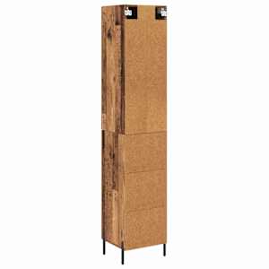 Vysoký bufet Staré dřevo 34,5 x 34 x 180 cm kompozitní dřevo - obrázek 10