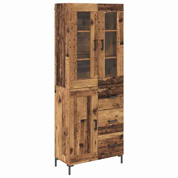 vidaXL K&otilde;rgushein 2 tk Vana puit 69,5 x 34 x 180 cm Tehispuit