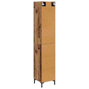 Vysoký bufet Staré dřevo 69,5 x 34 x 180 cm kompozitní dřevo - obrázek 10