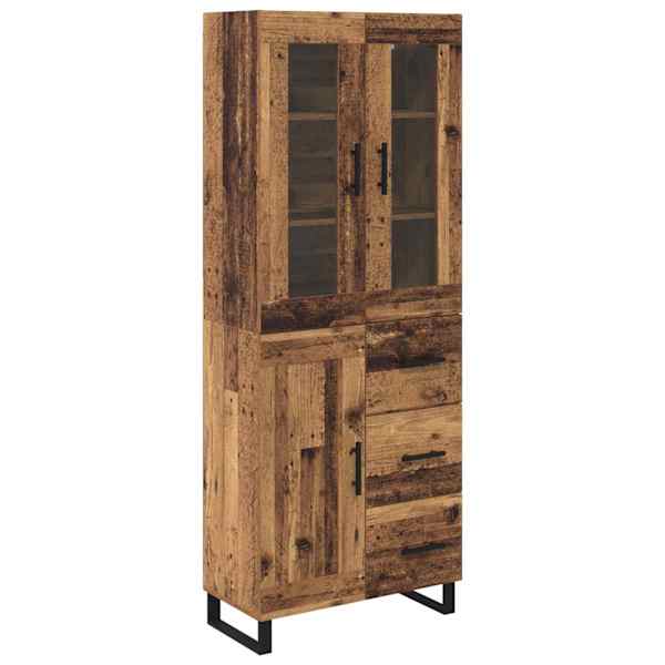 vidaXL K&otilde;rgushein 2 tk Vana puit 69,5 x 34 x 180 cm Tehispuit
