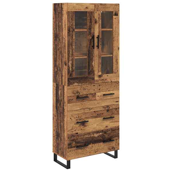 vidaXL K&otilde;rgushein 2 tk Vana puit 69,5 x 34 x 180 cm Tehispuit