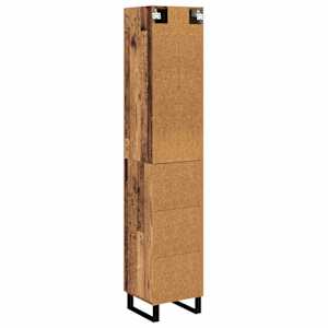 Vysoký bufet Staré dřevo 34,5 x 34 x 180 cm kompozitní dřevo - obrázek 10