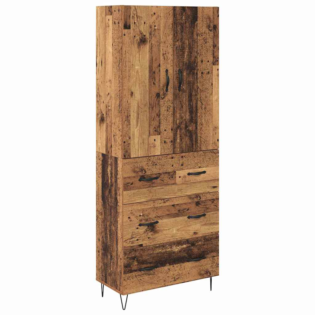 Thumbnail - vidaXL Highboard mit Schubladen 2 pcs Altholz Holzwerkstoff