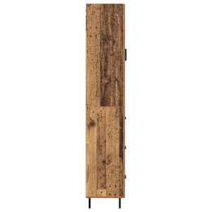 Vysoký bufet Staré dřevo 34,5 x 34 x 180 cm kompozitní dřevo - obrázek 9