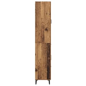 Vysoký bufet Staré dřevo 69,5 x 34 x 180 cm kompozitní dřevo - obrázek 8