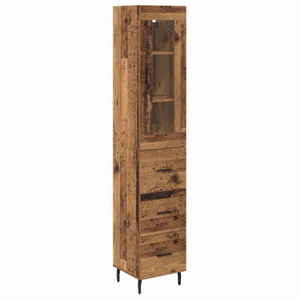 vidaXL K&otilde;rgushein Vana puit 34,5 x 34 x 180 cm Tehispuit