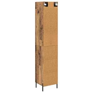 Vysoký bufet Staré dřevo 34,5 x 34 x 180 cm kompozitní dřevo - obrázek 10