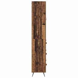 Vysoký bufet Staré dřevo 69,5 x 34 x 180 cm kompozitní dřevo - obrázek 9
