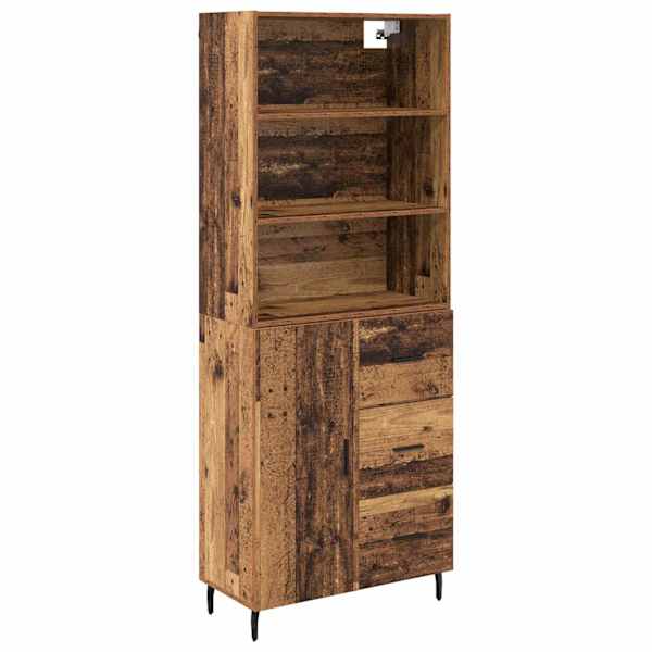 vidaXL K&otilde;rgushein 2 tk Vana puit 69,5 x 32,5 x 180 cm Tehispuit
