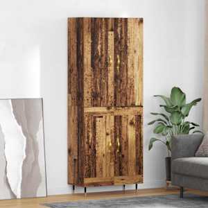 Vysoký bufet Staré dřevo 69,5 x 34 x 180 cm kompozitní dřevo - obrázek 1