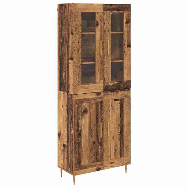 vidaXL K&otilde;rgushein 2 tk Vana puit 69,5 x 34 x 180 cm Tehispuit