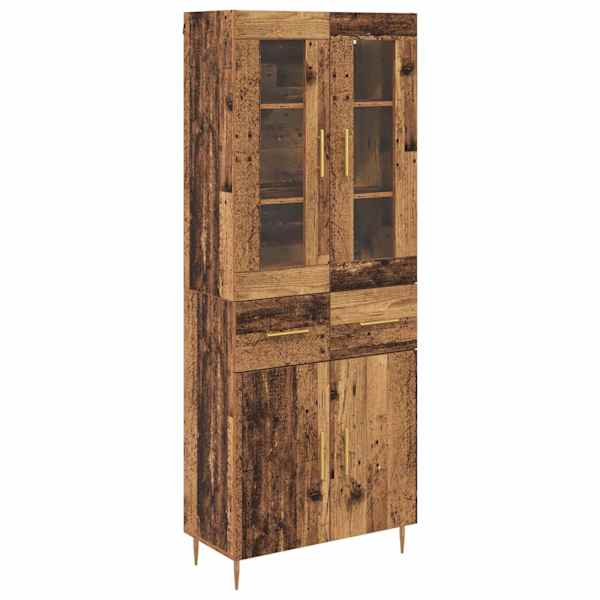 vidaXL K&otilde;rgushein 2 tk Vana puit 69,5 x 34 x 180 cm Tehispuit