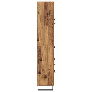 Vysoký bufet Staré dřevo 69,5 x 34 x 180 cm kompozitní dřevo - obrázek 9