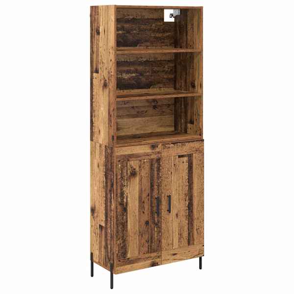 vidaXL K&otilde;rgushein Vana puit 69,5 x 32,5 x 180 cm Tehispuit