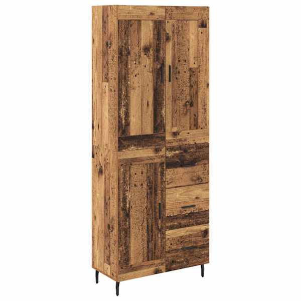 vidaXL K&otilde;rgushein 2 tk Vana puit 69,5 x 34 x 180 cm Tehispuit