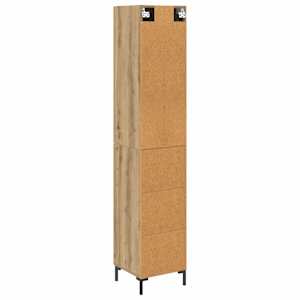 Vysoký bufet Artisanový dub 34,5 x 34 x 180 cm kompozitní dřevo - obrázek 10