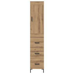 Vysoký bufet Artisanový dub 34,5 x 34 x 180 cm kompozitní dřevo - obrázek 8