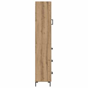 Vysoký bufet Artisanový dub 34,5 x 34 x 180 cm kompozitní dřevo - obrázek 9