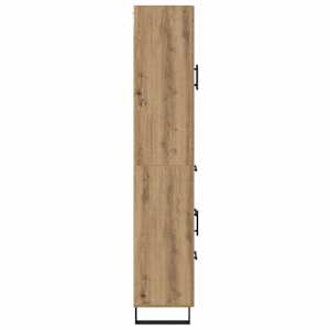 Vysoký bufet Artisanový dub 69,5 x 34 x 180 cm kompozitní dřevo - obrázek 9