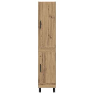Vysoký bufet Artisanový dub 34,5 x 34 x 180 cm kompozitní dřevo - obrázek 8