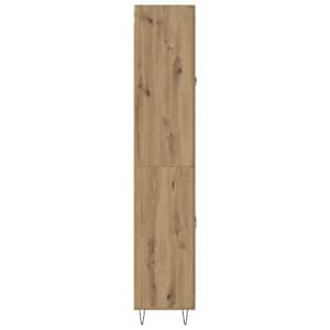 Vysoký bufet Artisanový dub 69,5 x 34 x 180 cm kompozitní dřevo - obrázek 9