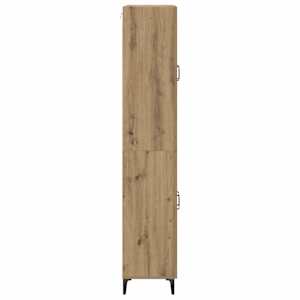 Vysoký bufet Artisanový dub 69,5 x 34 x 180 cm kompozitní dřevo - obrázek 9