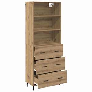 Vysoký bufet 2 pcs Artisanový dub 69,5 x 32,5 x 180 cm - obrázek 5