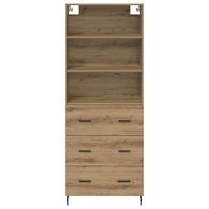 Vysoký bufet 2 pcs Artisanový dub 69,5 x 32,5 x 180 cm - obrázek 8