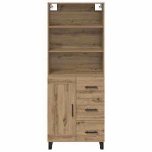 Vysoký bufet 2 pcs Artisanový dub 69,5 x 34 x 180 cm - obrázek 8