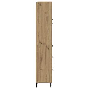 Vysoký bufet Artisanový dub 69,5 x 34 x 180 cm kompozitní dřevo - obrázek 9