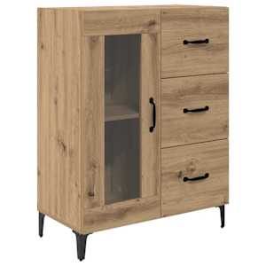 Vysoký bufet Artisanový dub 69,5 x 34 x 180 cm kompozitní dřevo - obrázek 6
