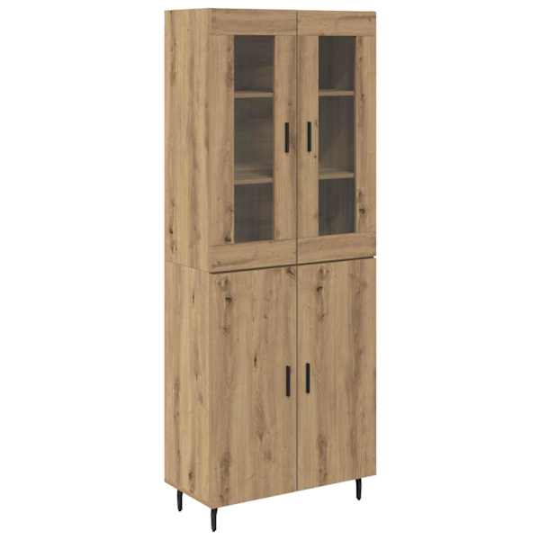 vidaXL K&otilde;rgushein 2 tk K&auml;sit&ouml;&ouml;puu 69,5 x 34 x 180 cm Tehispuit