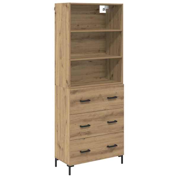 vidaXL K&otilde;rgushein K&auml;sit&ouml;&ouml;puu 69,5 x 34 x 180 cm Tehispuit